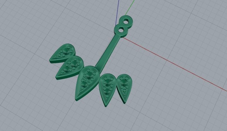 Earrings 753 3D print model_7