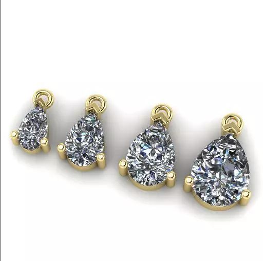 Pendants 4 sizes 730 3D print model_0