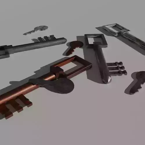 Old Key - Rusty Iron Material MEGA PACK