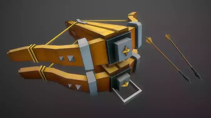 Double Crossbow Stylized Cartoon