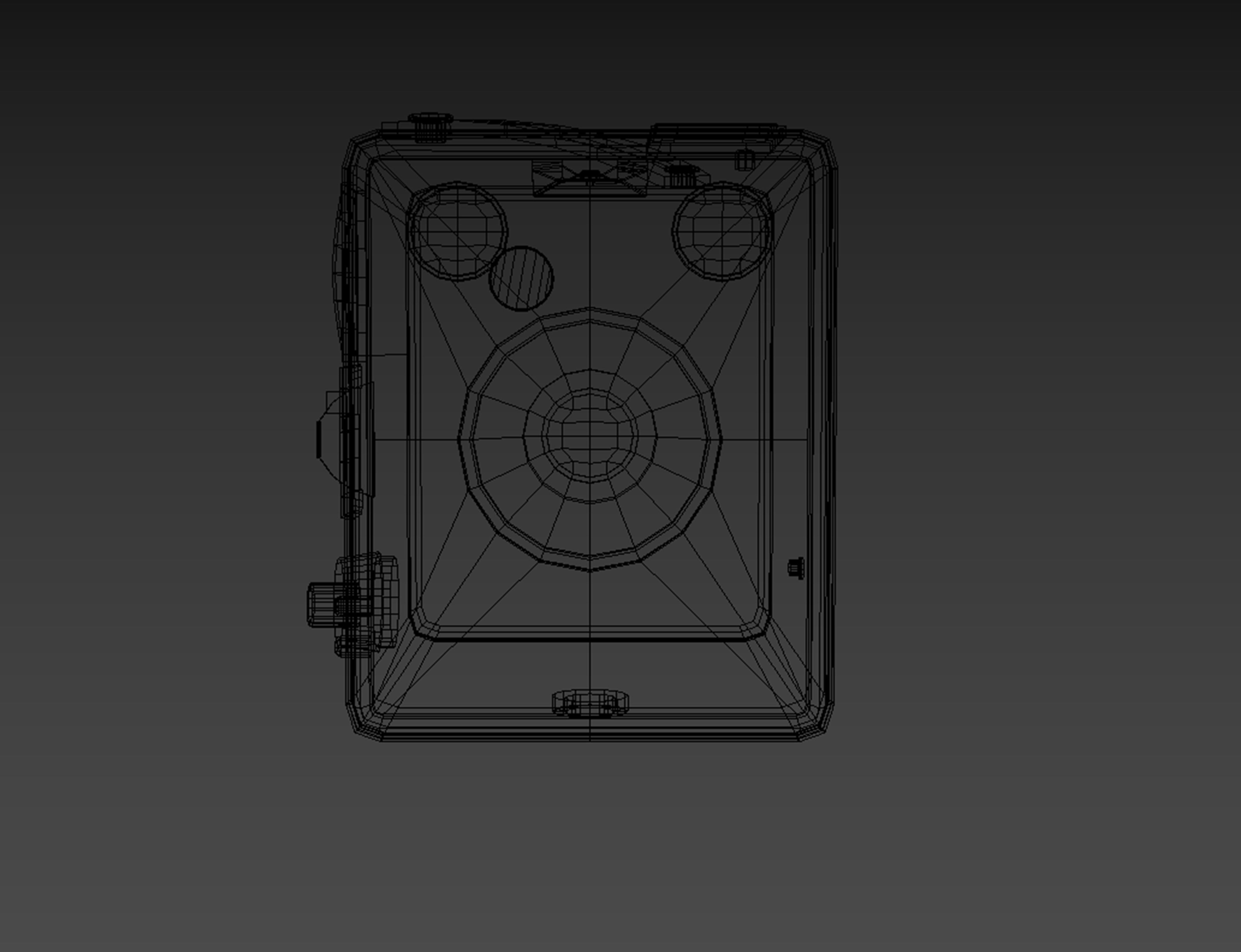 Vintage Brownie Camera Low-poly 3D model_10