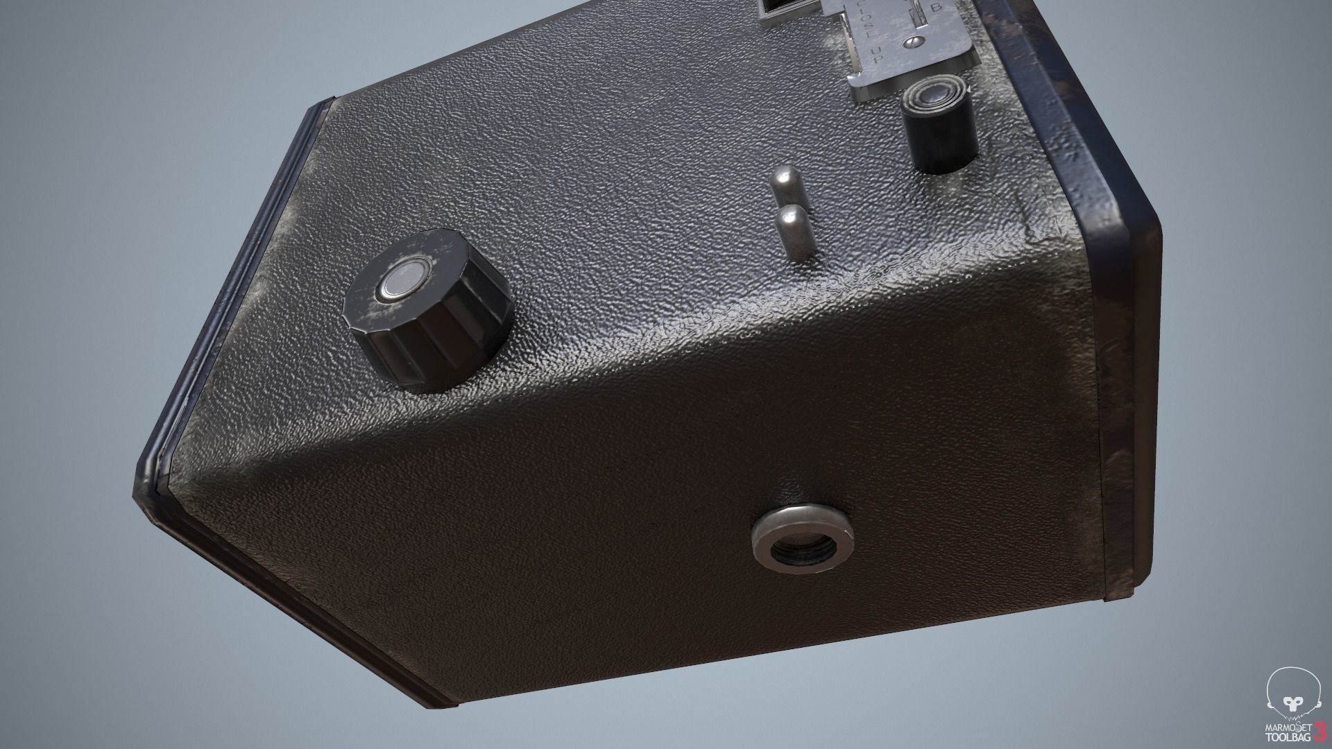 Vintage Brownie Camera Low-poly 3D model_7