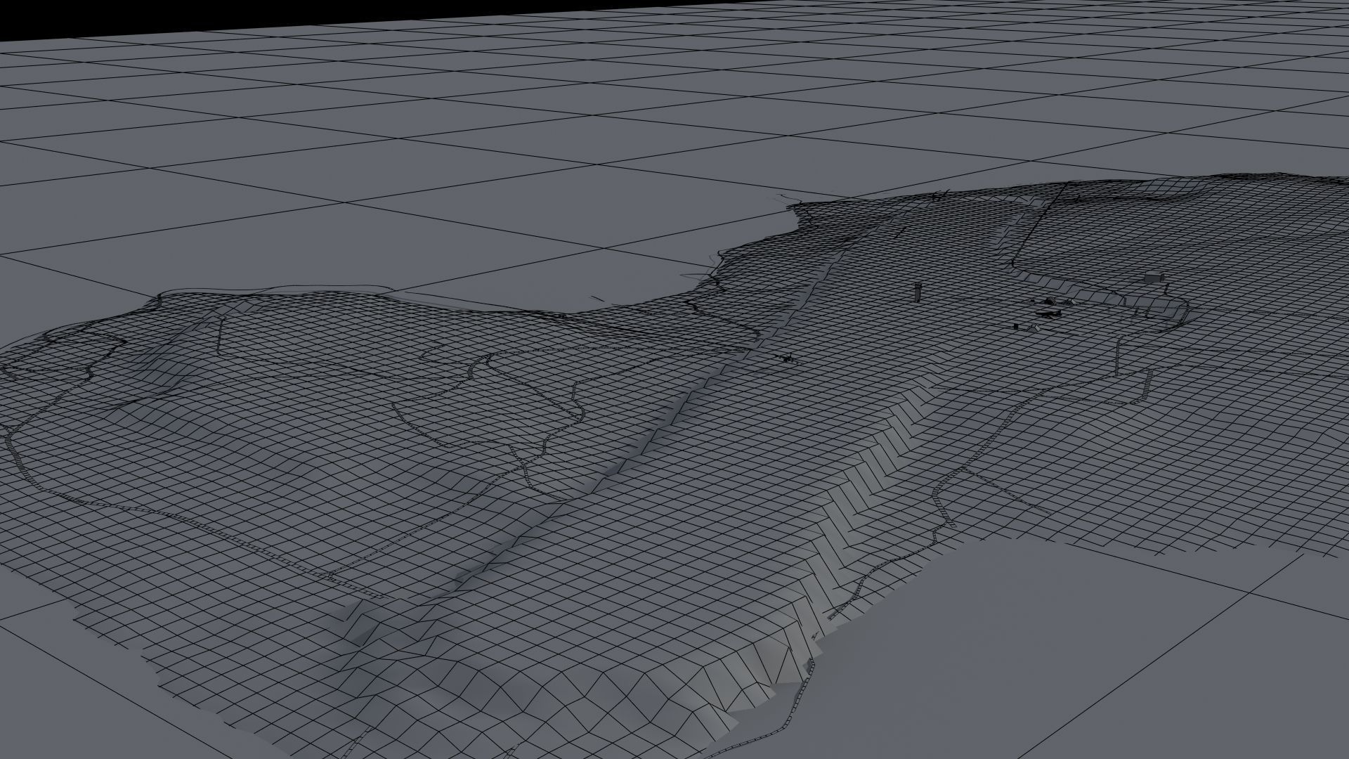 Island Naval Base Low-poly 3D model_29
