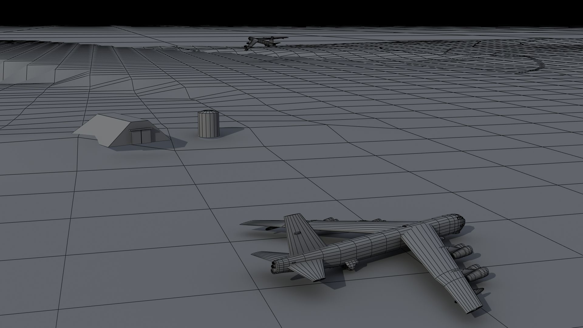 Island Naval Base Low-poly 3D model_42