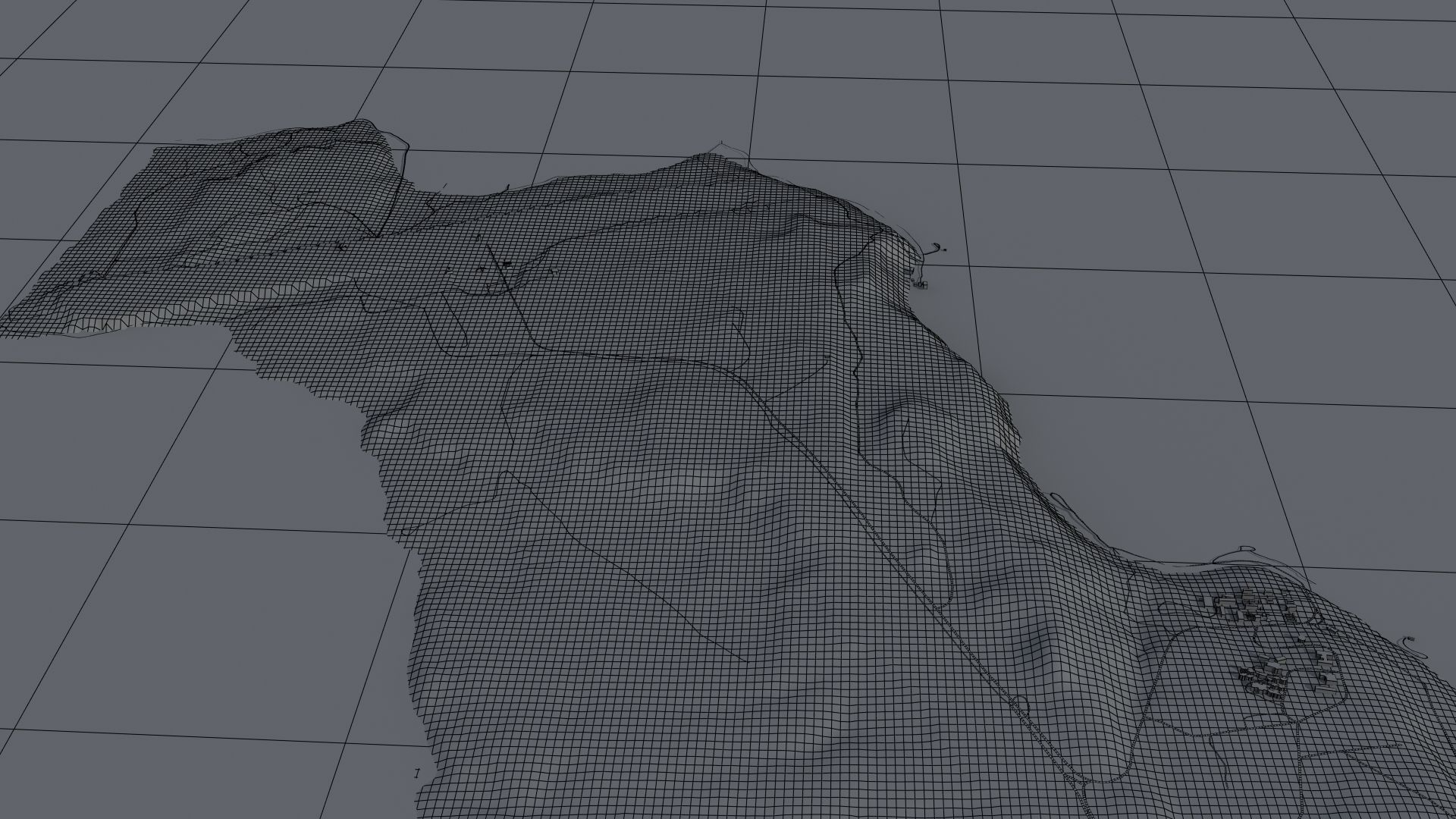 Island Naval Base Low-poly 3D model_45