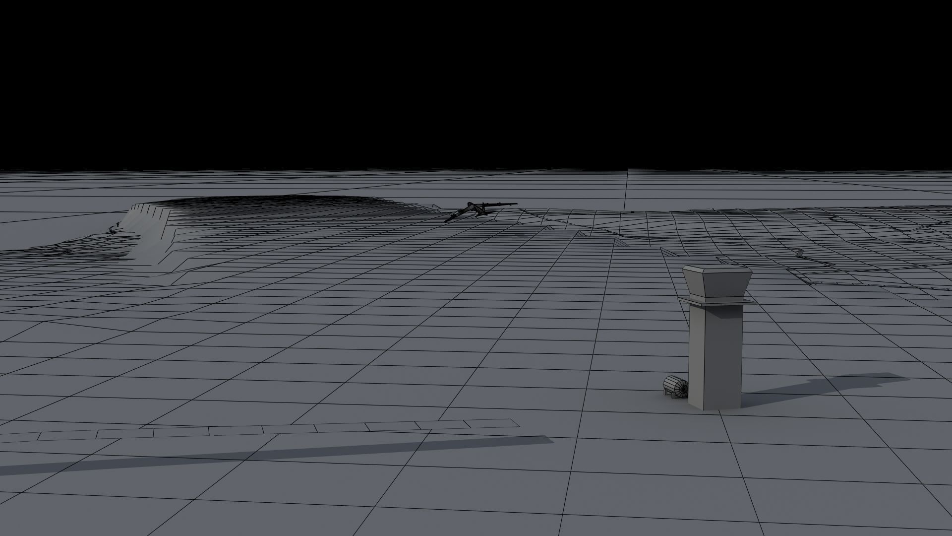 Island Naval Base Low-poly 3D model_43