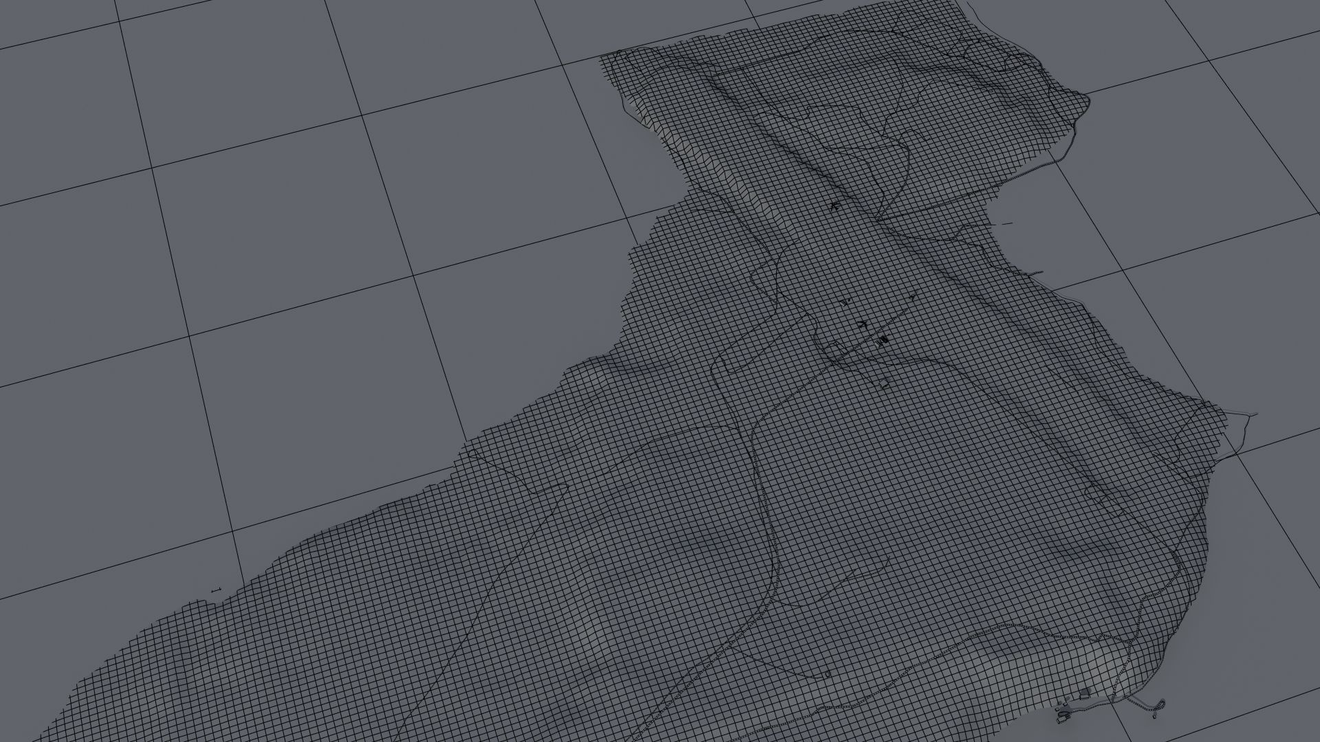 Island Naval Base Low-poly 3D model_28