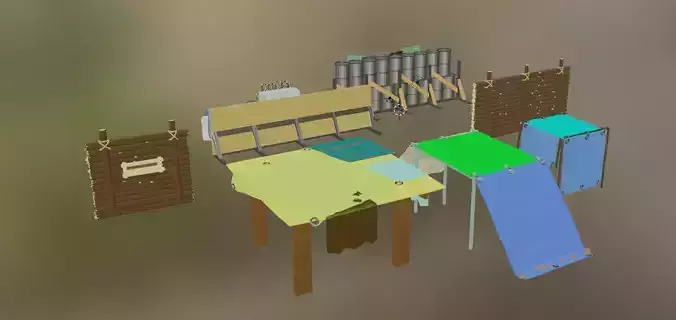Makeshift Fortifications 3D model