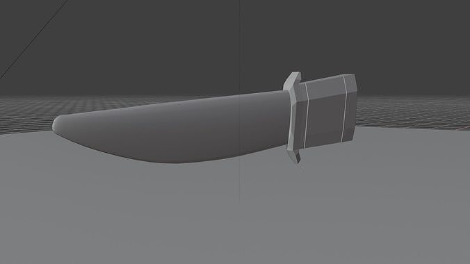 Squad knife  Low-poly 3D model