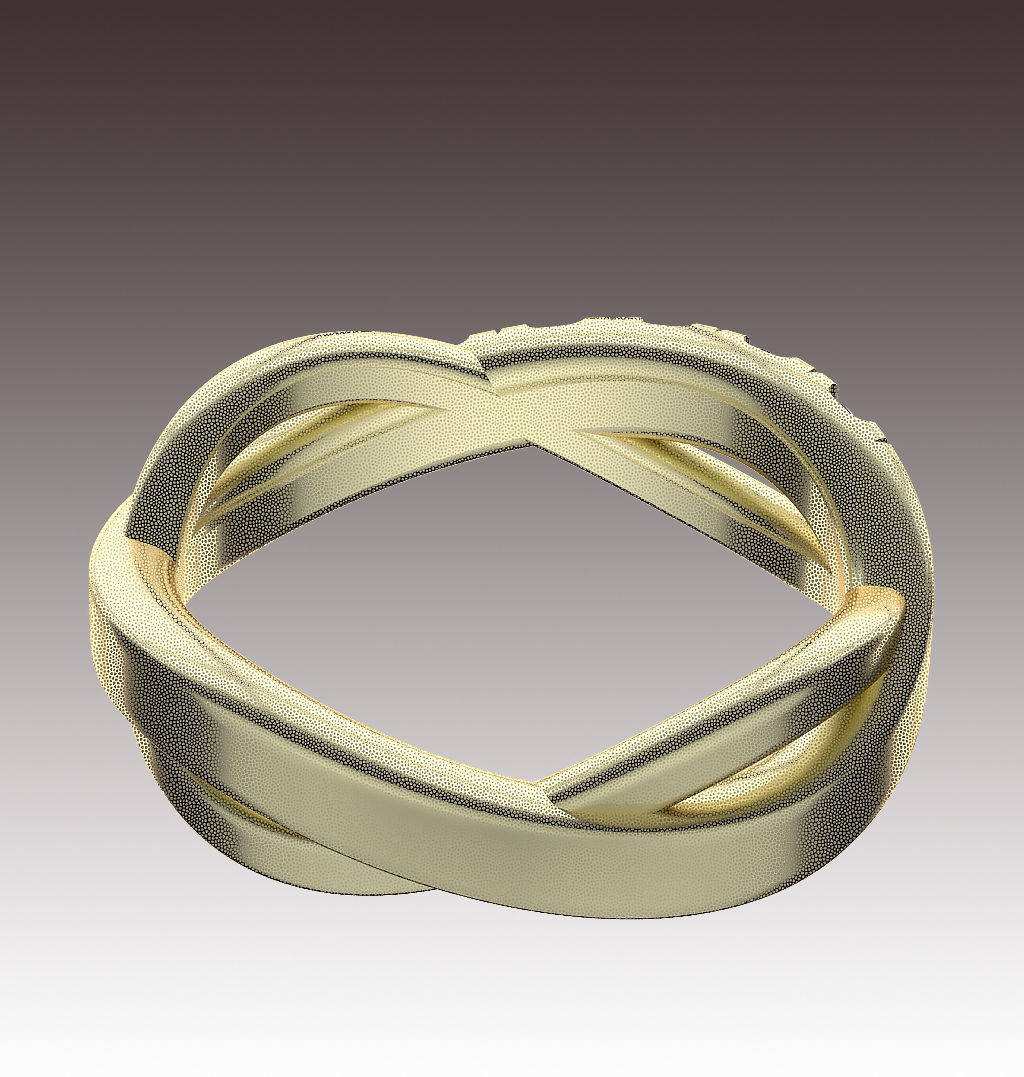 Ring Intersecting Lines 3D print model_5
