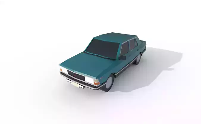 Fiat Argenta 1982 - 1498 poly - 7 Diffirent Colour Low-poly 3D model