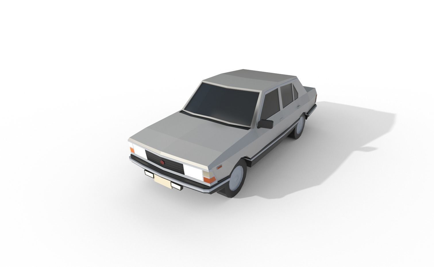 Fiat Argenta 1982 - 1498 poly - 7 Diffirent Colour Low-poly 3D model_2