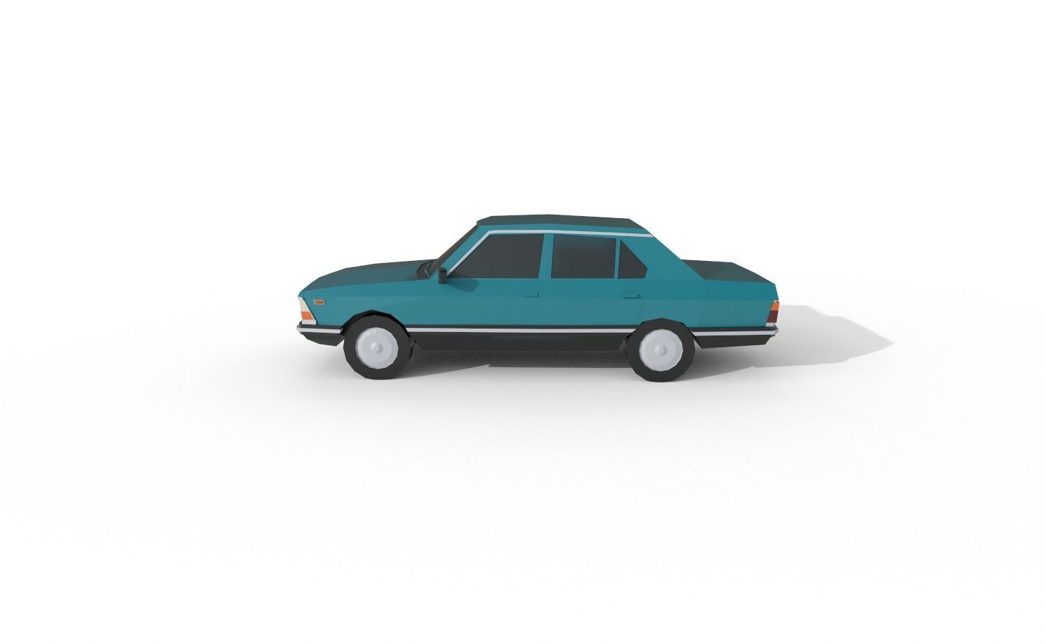 Fiat Argenta 1982 - 1498 poly - 7 Diffirent Colour Low-poly 3D model_7