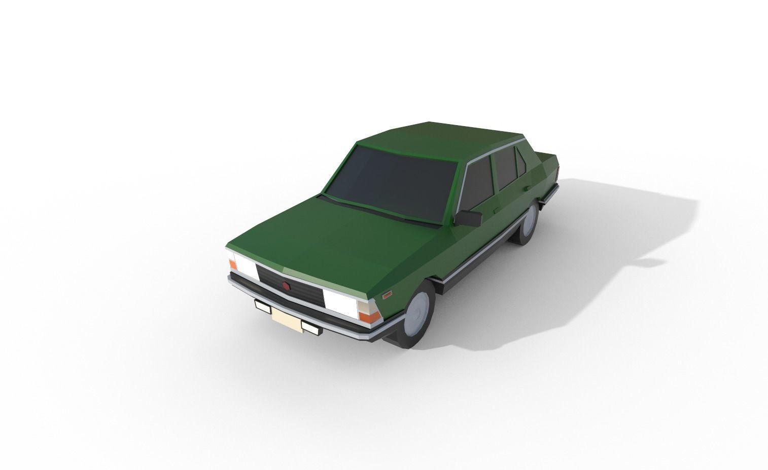 Fiat Argenta 1982 - 1498 poly - 7 Diffirent Colour Low-poly 3D model_5