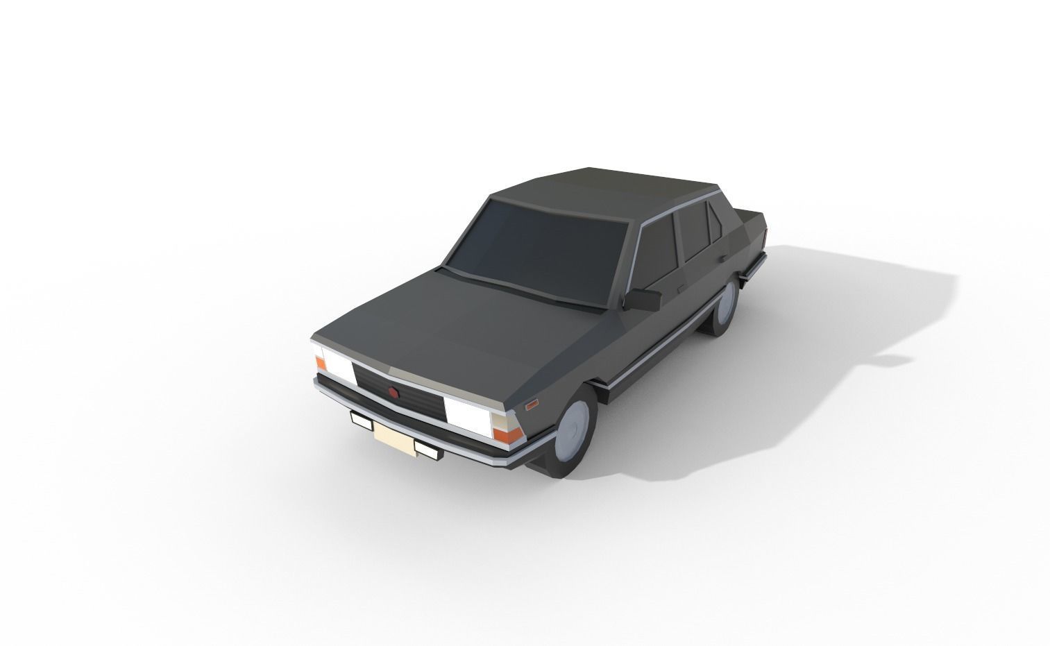 Fiat Argenta 1982 - 1498 poly - 7 Diffirent Colour Low-poly 3D model_3