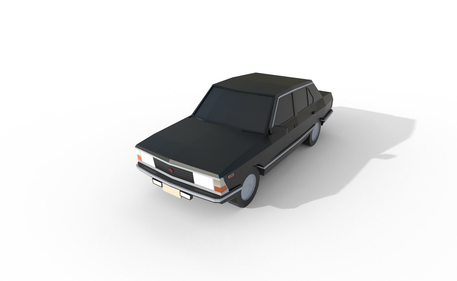 Fiat Argenta 1982 - 1498 poly - 7 Diffirent Colour Low-poly 3D model_4