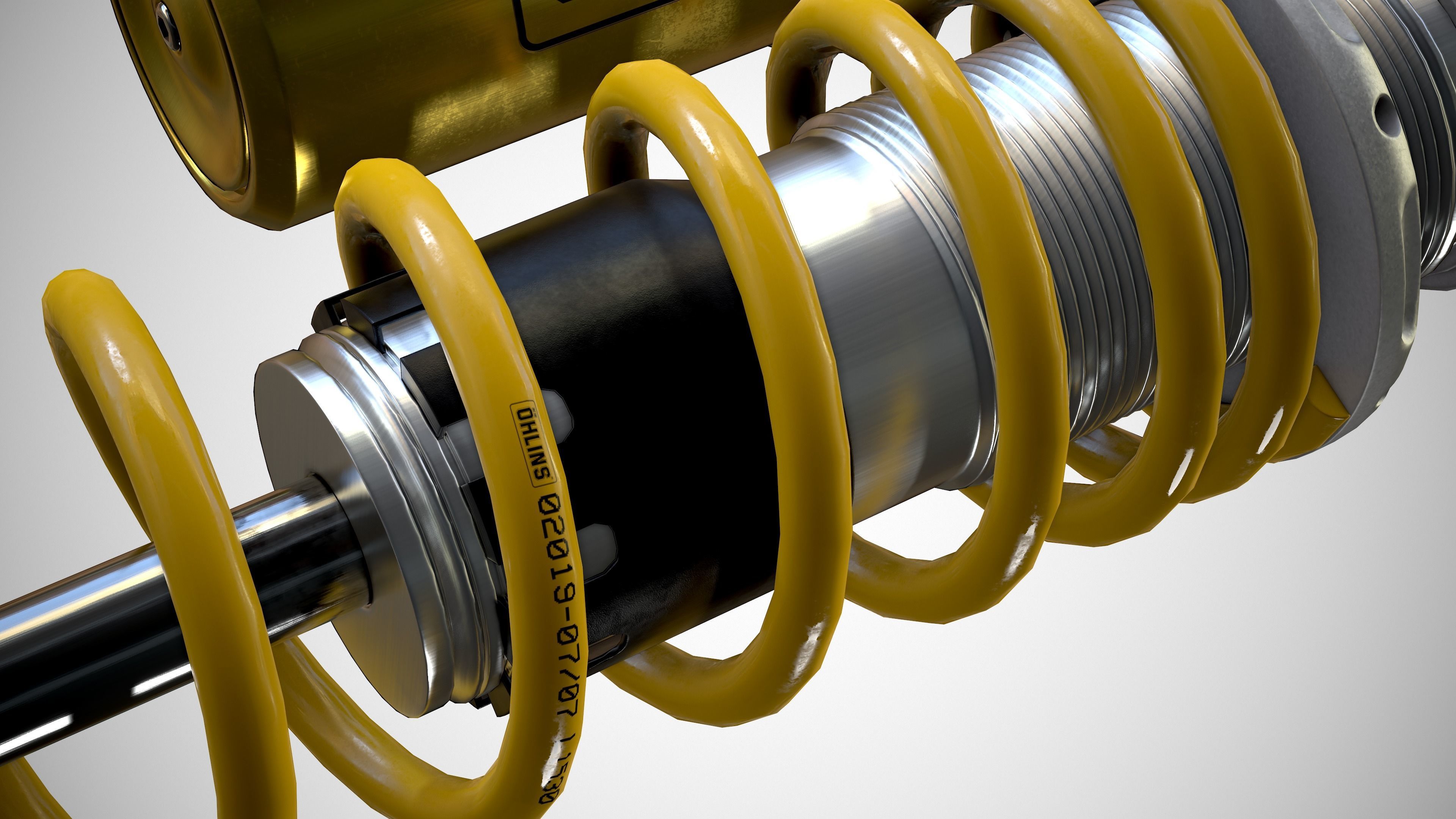Ohlins Suspension 3D model CGTrader