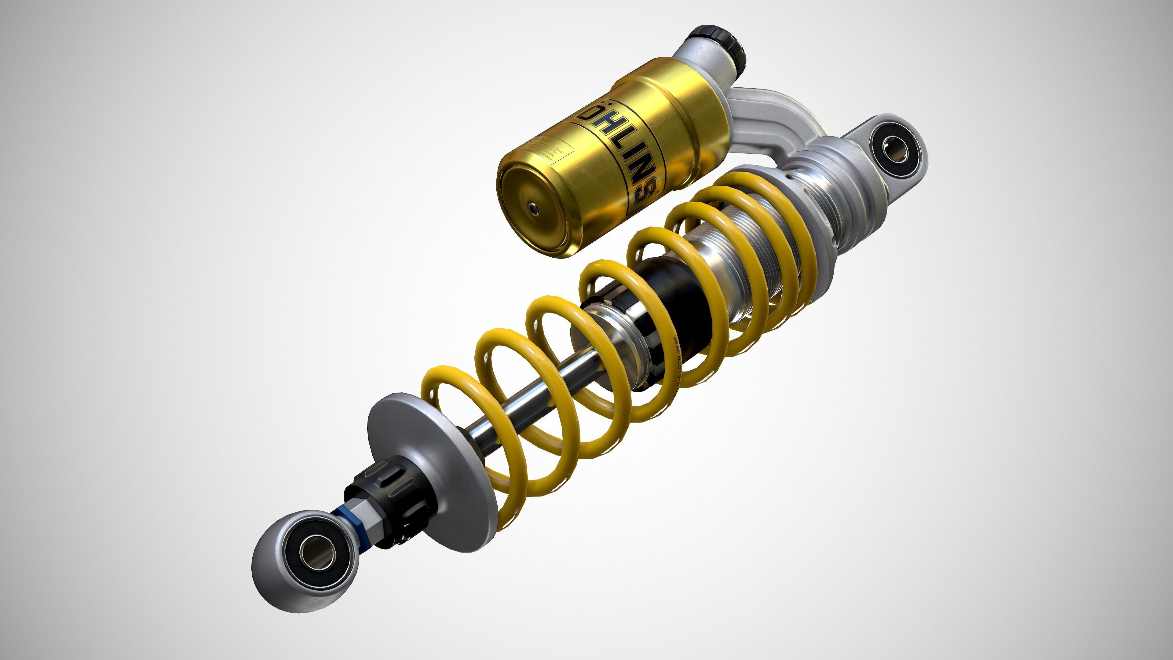 Ohlins Suspension 3D model CGTrader