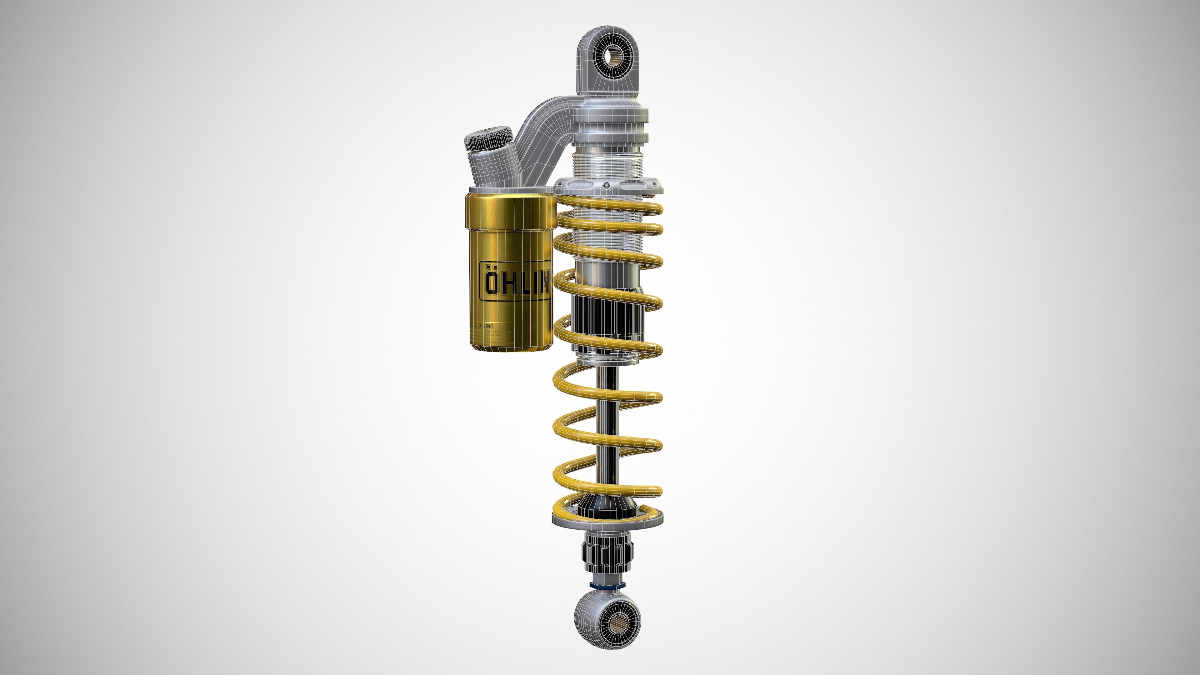 Ohlins Suspension 3D model CGTrader