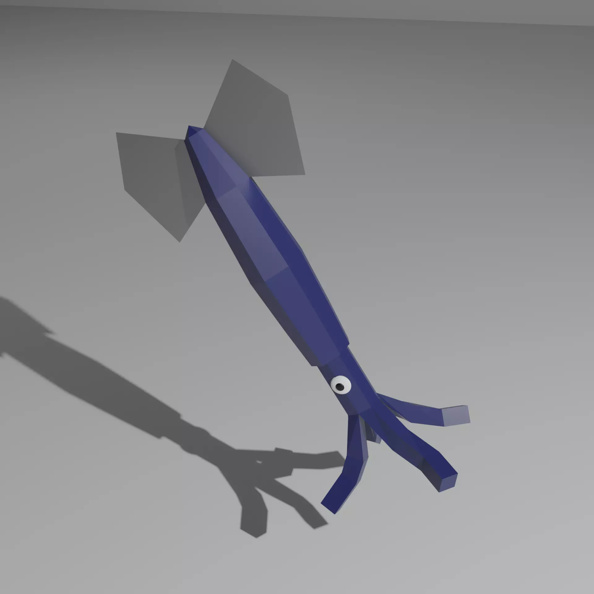Squid Axe Free low-poly 3D model_0