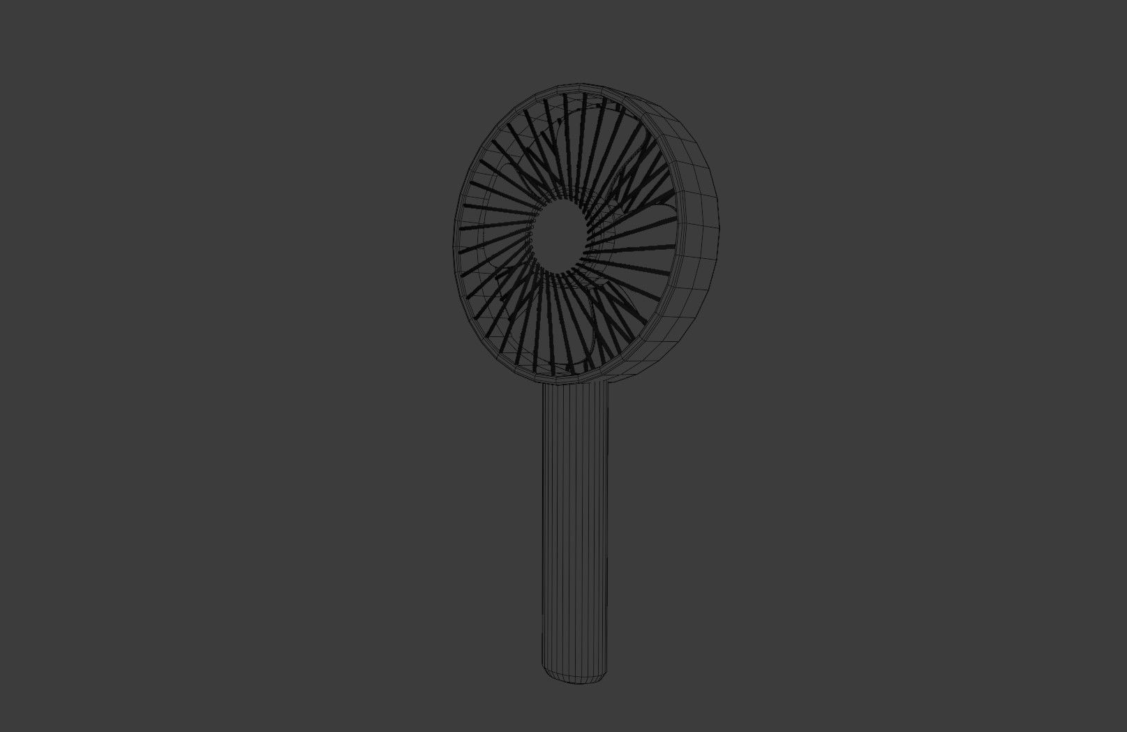 Handheld Fan Free 3D model_1
