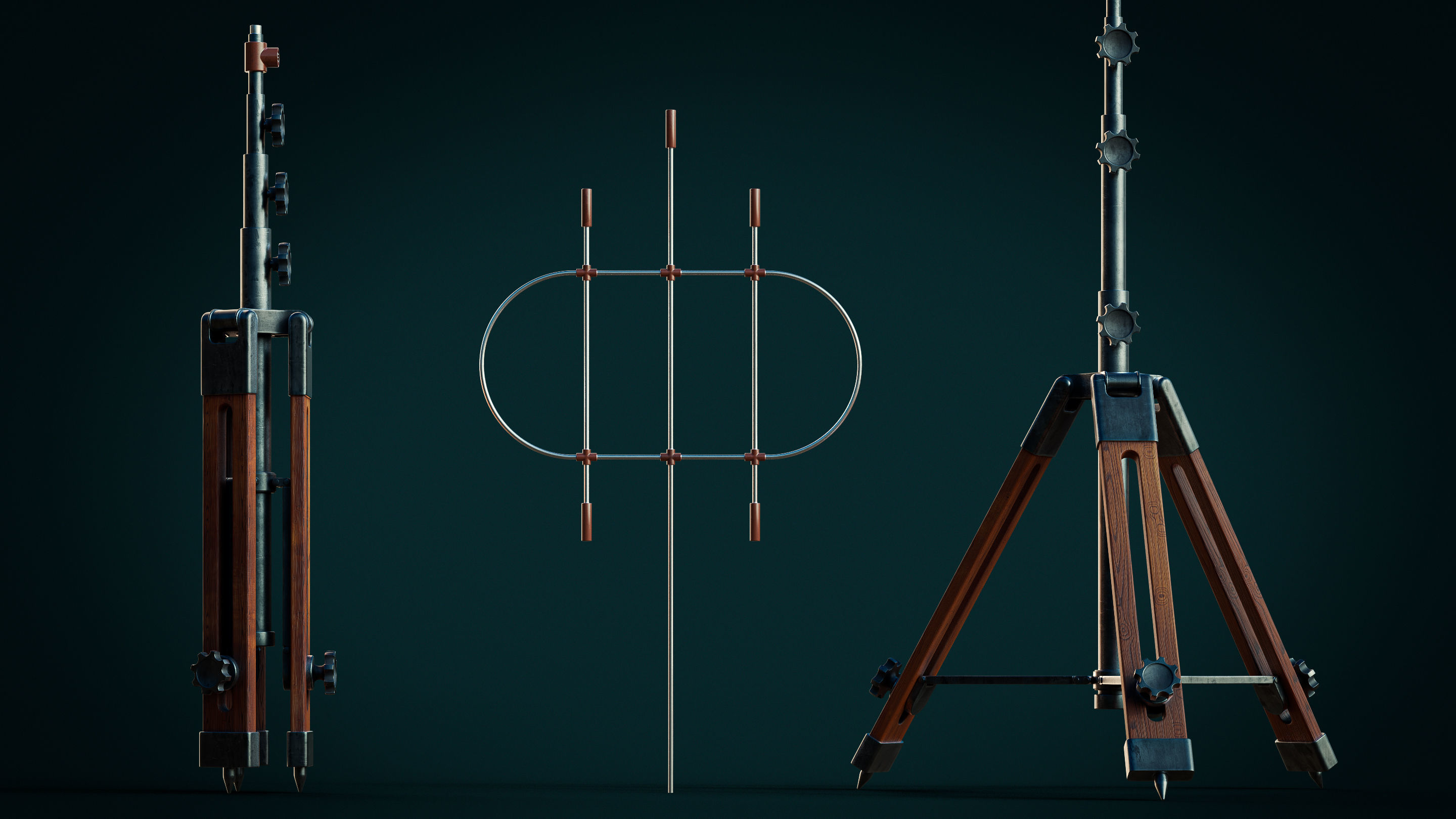 Vintage antenna 3D model_5