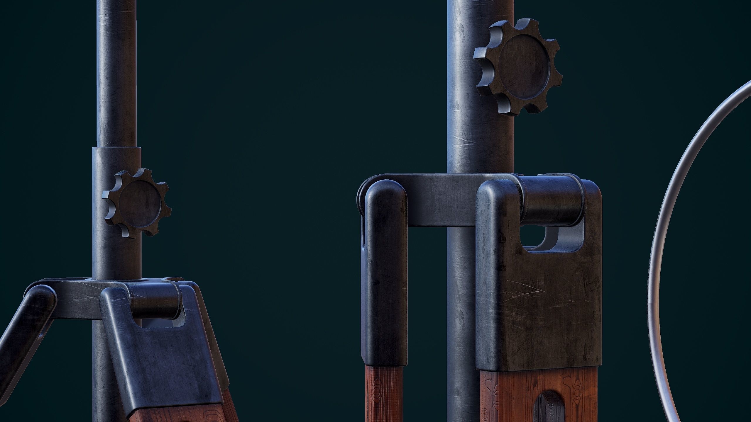 Vintage antenna 3D model_9