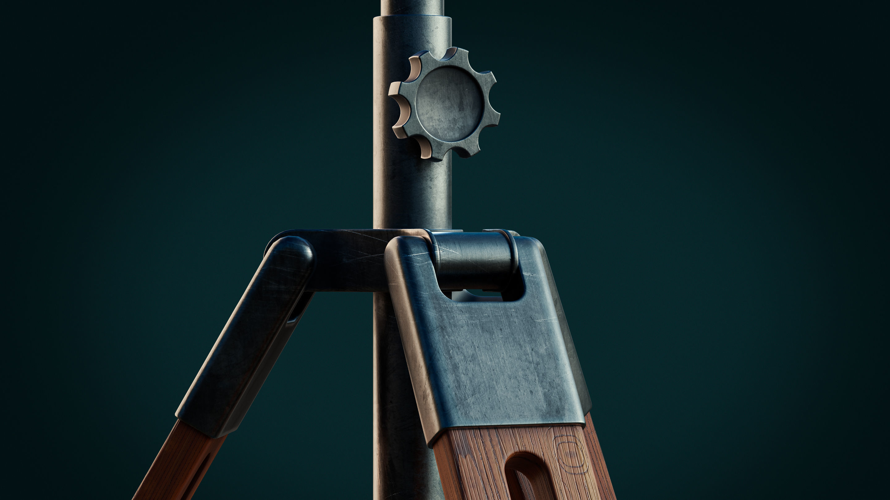 Vintage antenna 3D model_3