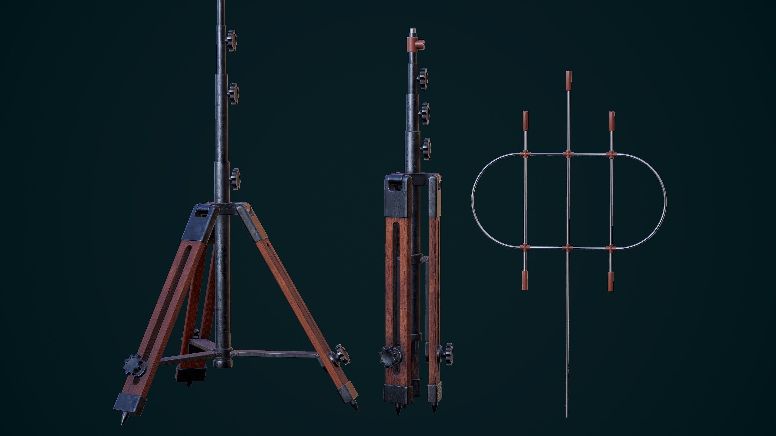 Vintage antenna 3D model_7