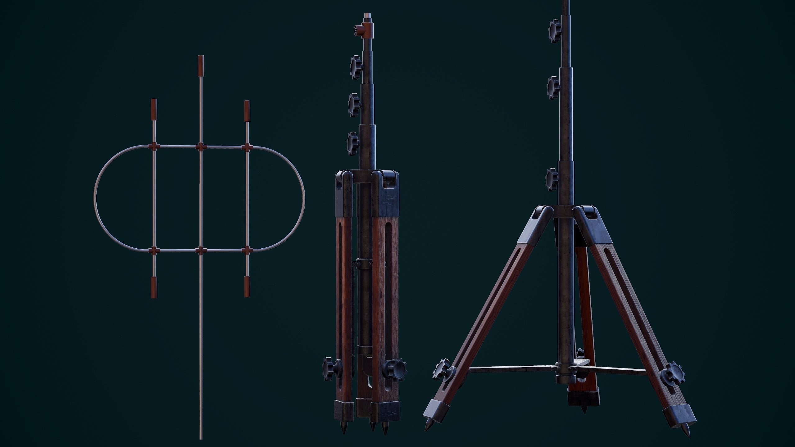 Vintage antenna 3D model_19