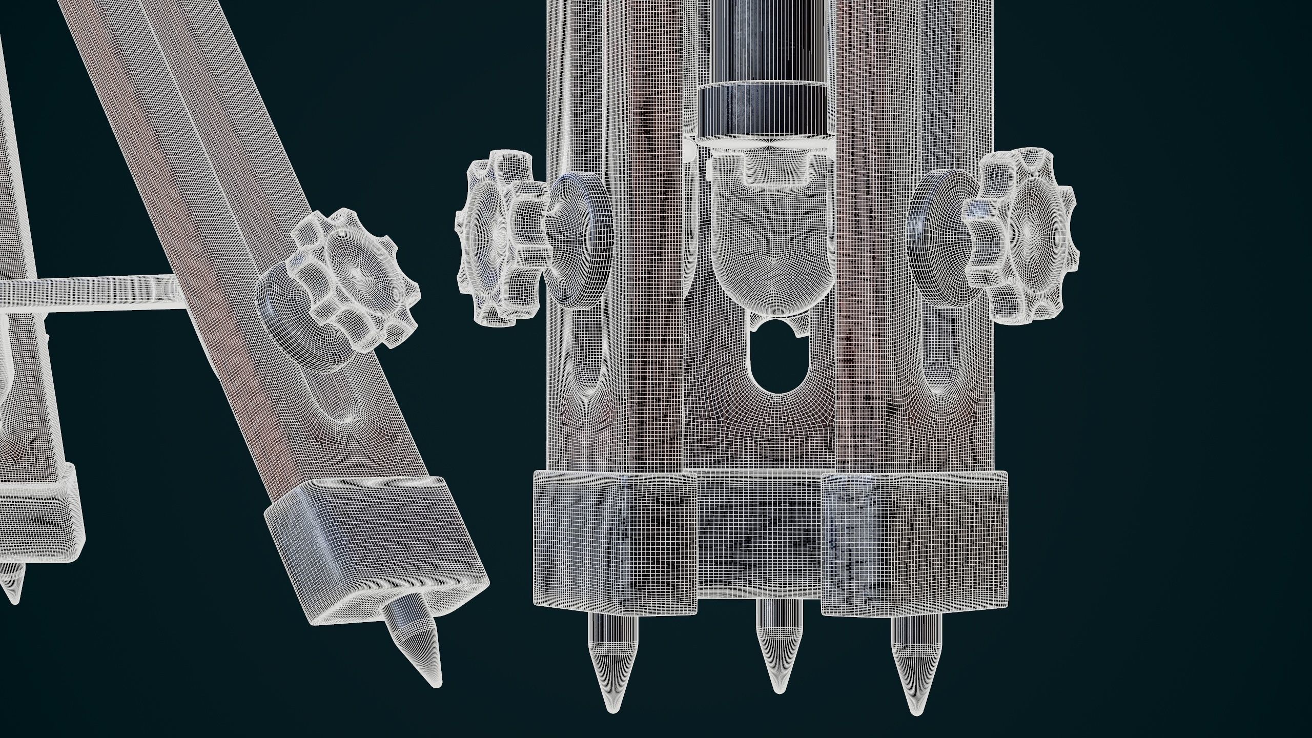 Vintage antenna 3D model_16