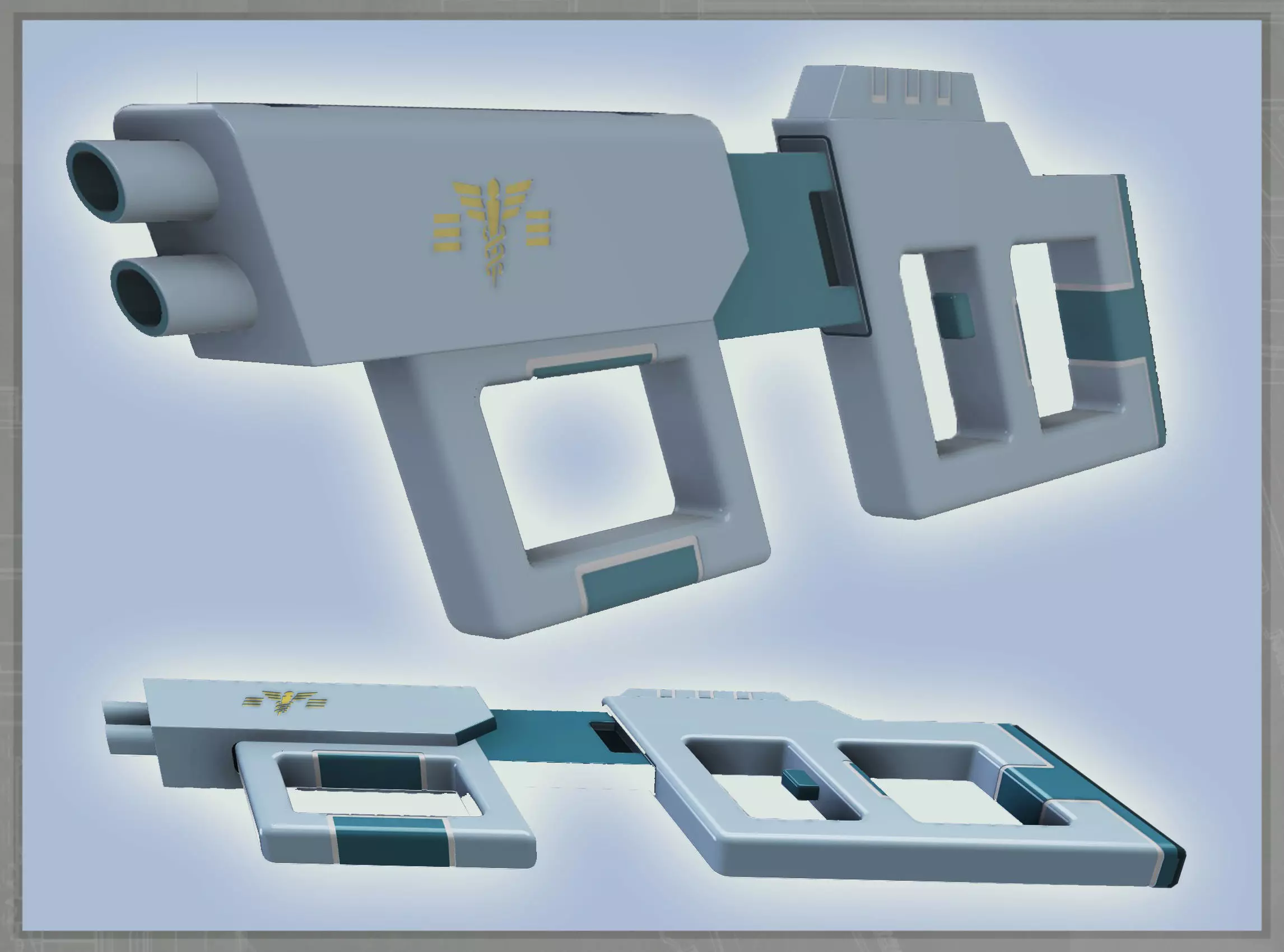 Tendi SMD Medical Rifle Lower Decks 3D print model