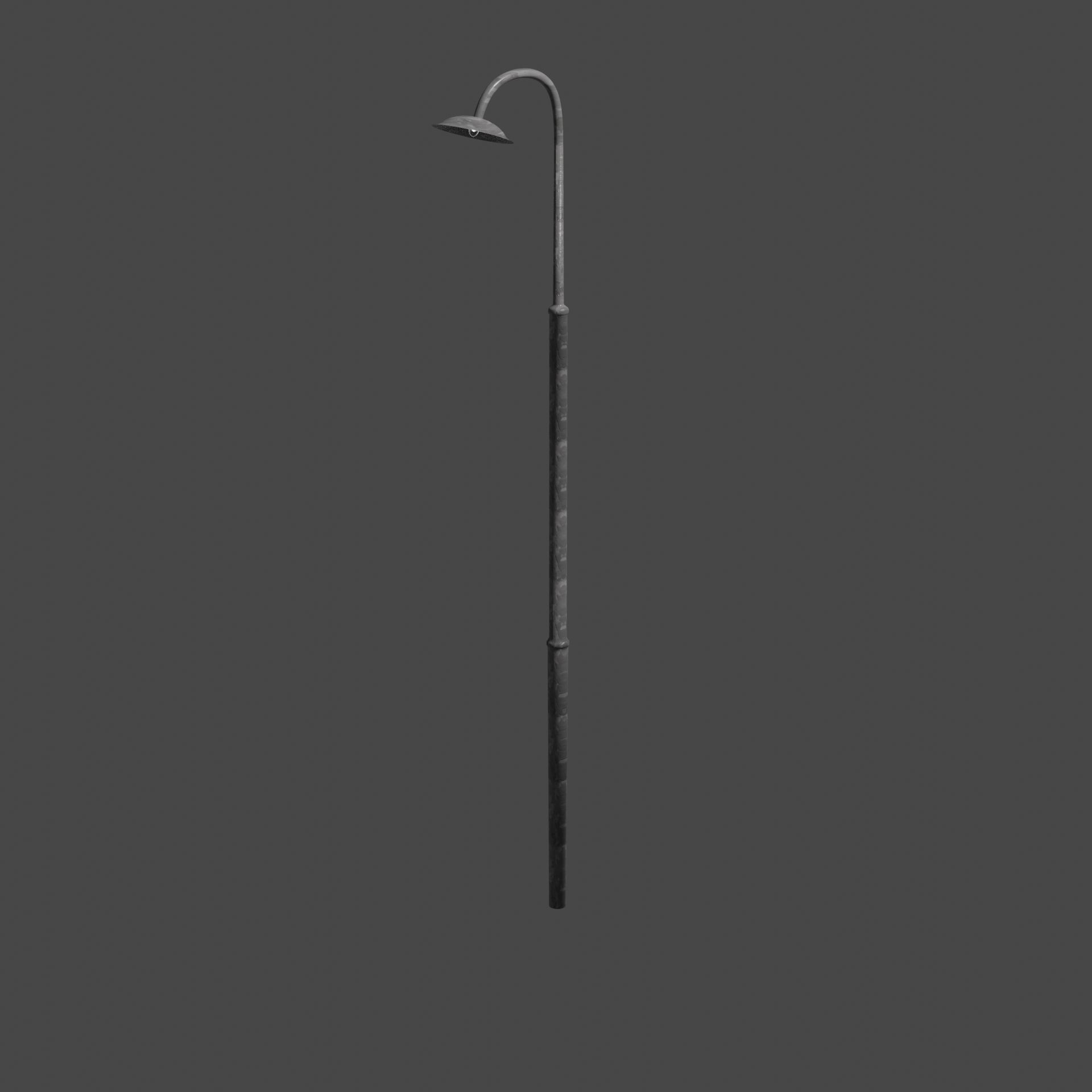 Streetlight street lamp Low-poly 3D model_3