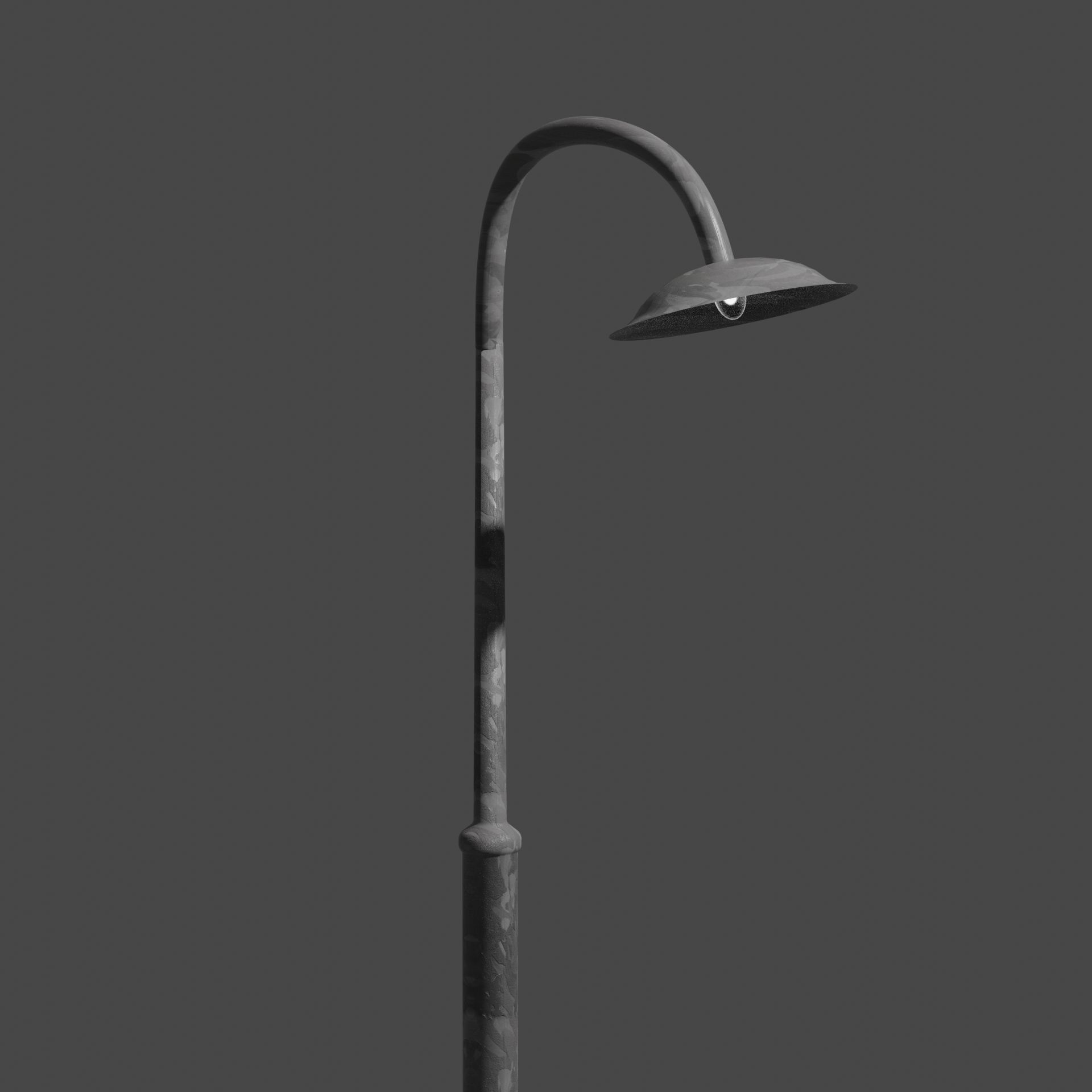 Streetlight street lamp Low-poly 3D model_4