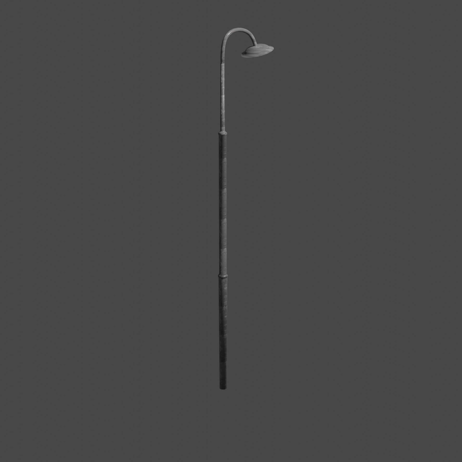 Streetlight street lamp Low-poly 3D model_1