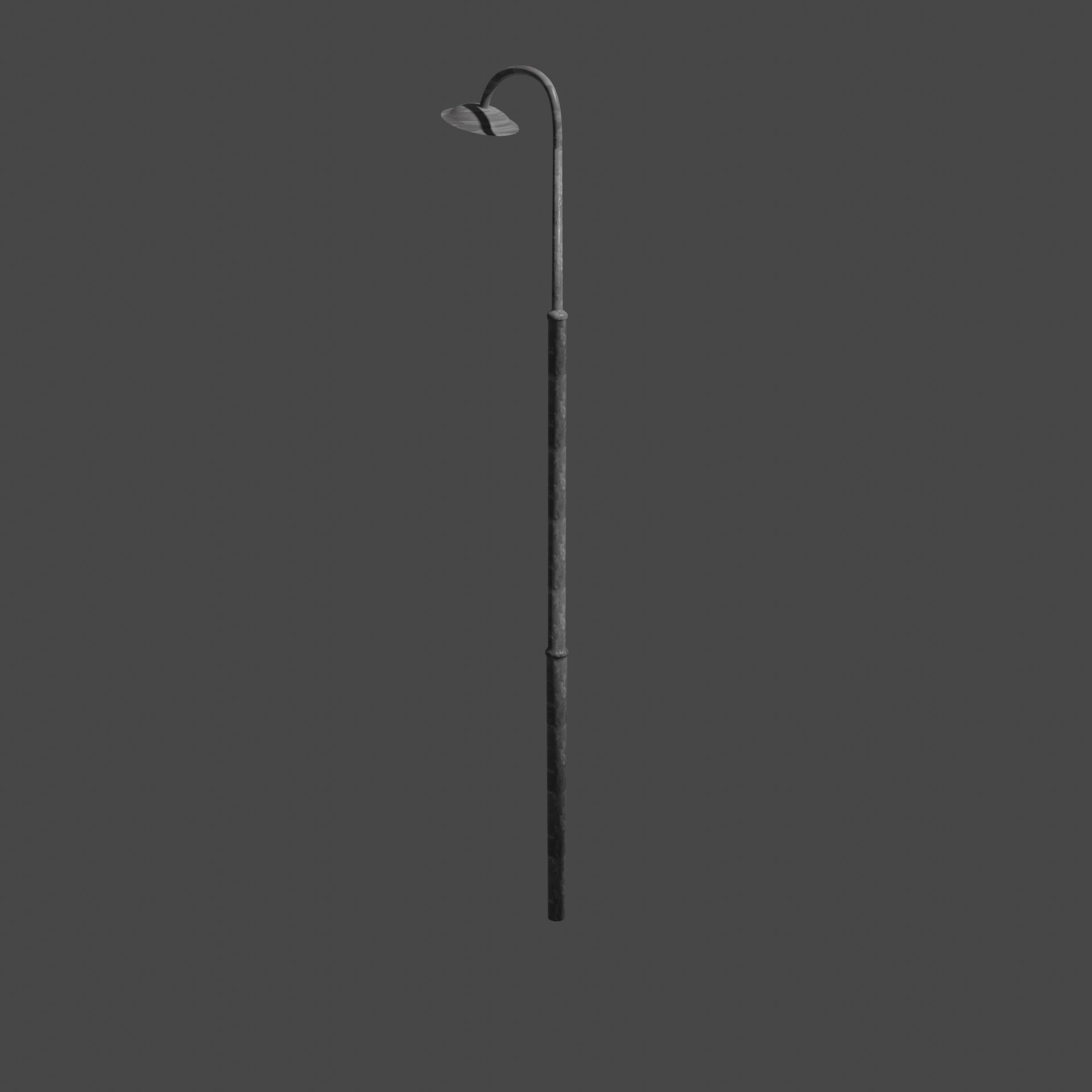 Streetlight street lamp Low-poly 3D model_2