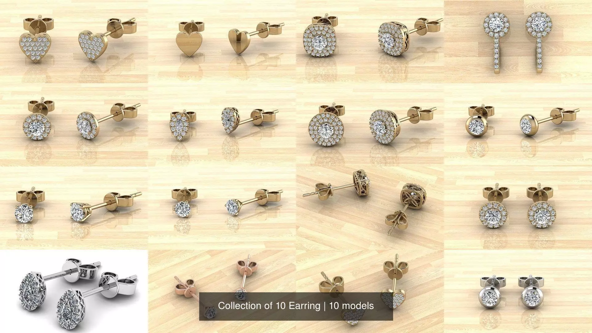 Collection of 10 Earring _0
