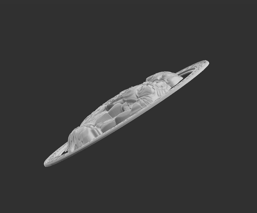 tiger head 3D print model_7