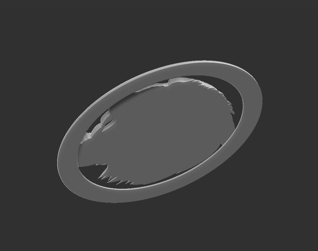 tiger head 3D print model_2