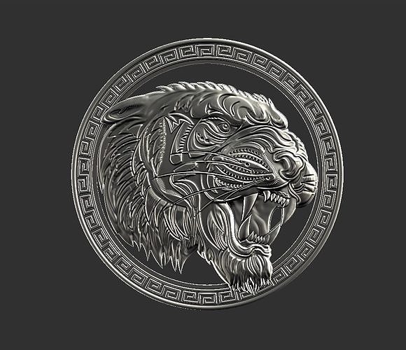 tiger head 3D print model