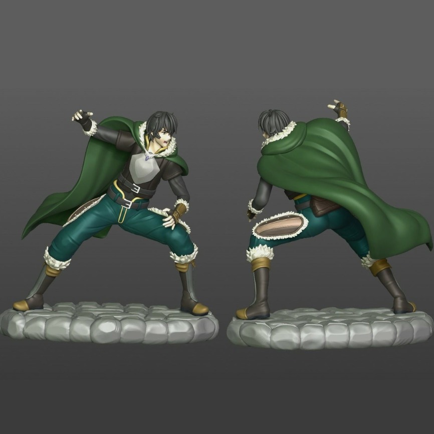 NAOFUMI IWATANI SHIELD HERO STL 3D print model_2
