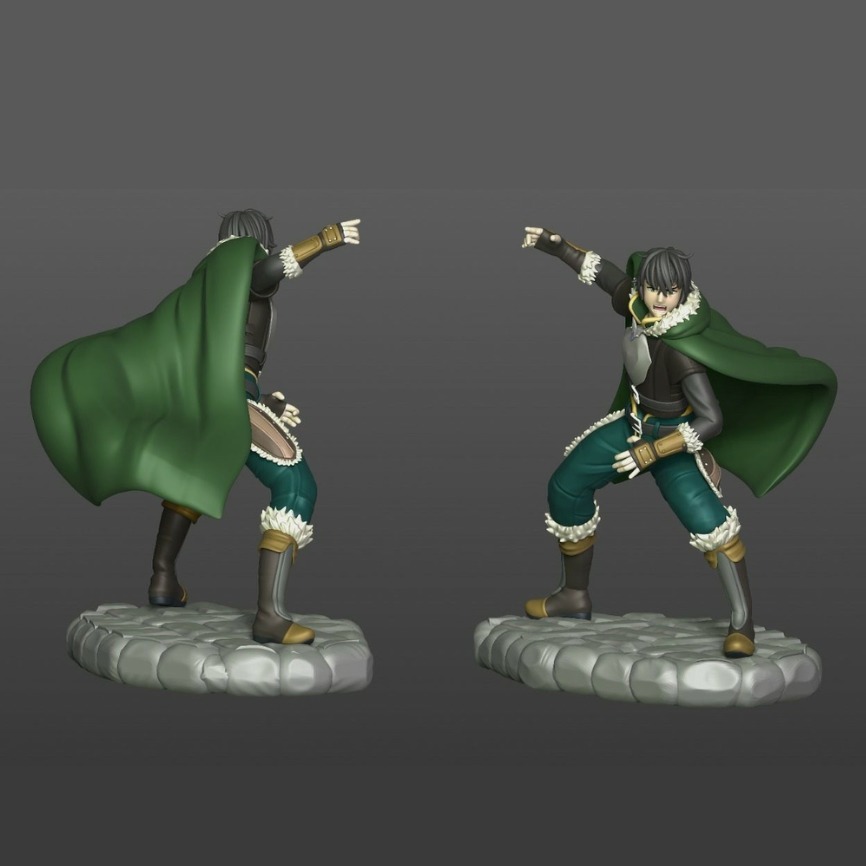 NAOFUMI IWATANI SHIELD HERO STL 3D print model_1