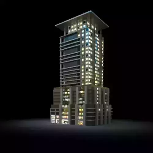 Skyscraper With A Platform On Top
