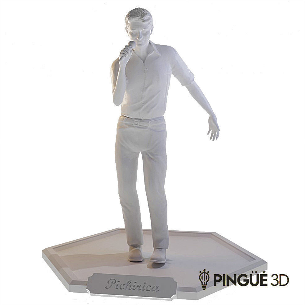 Pichirica - Singer who performed with Fabian Show - Argentina 3D print model_2