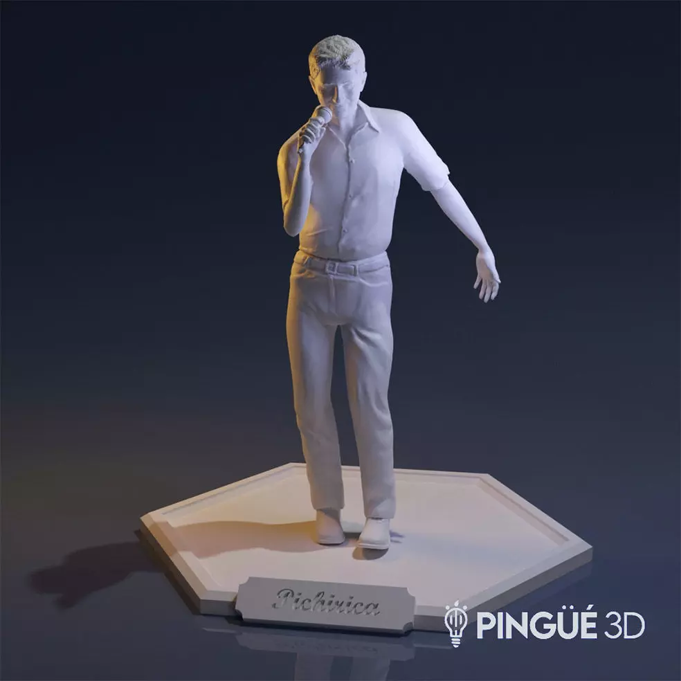 Pichirica - Singer who performed with Fabian Show - Argentina 3D print model_0