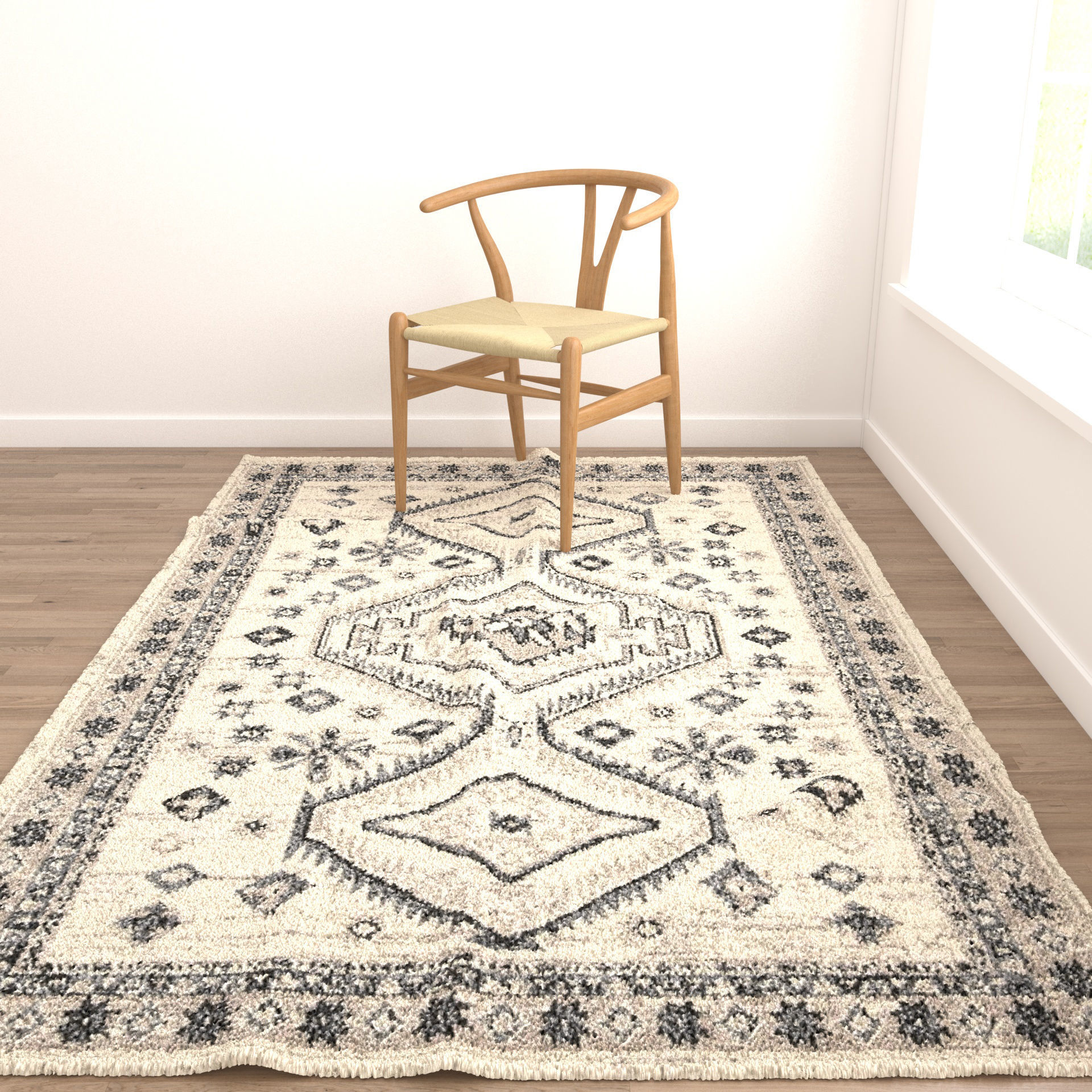 Rugs No 258 Low-poly 3D model_4