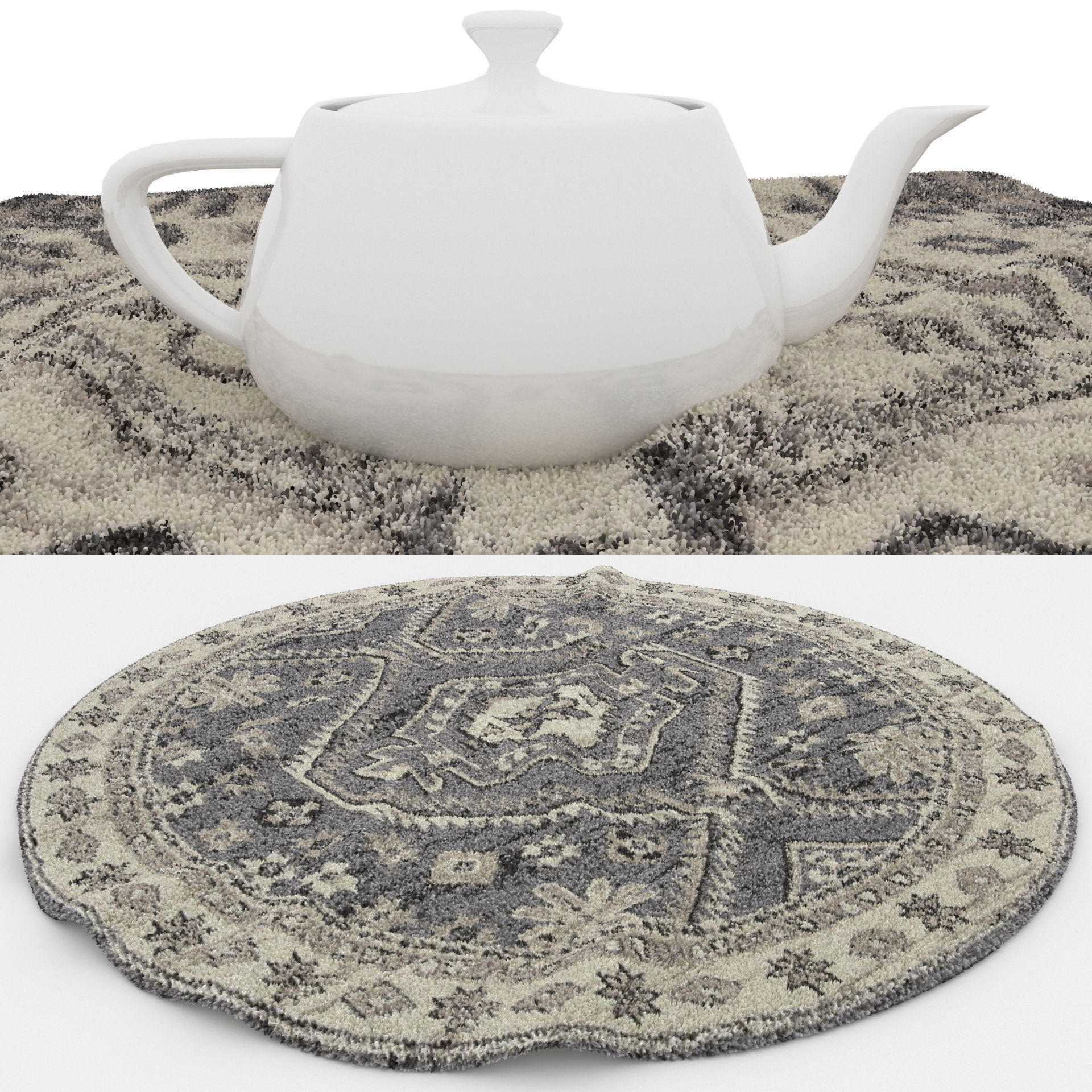 Rugs No 258 Low-poly 3D model_1