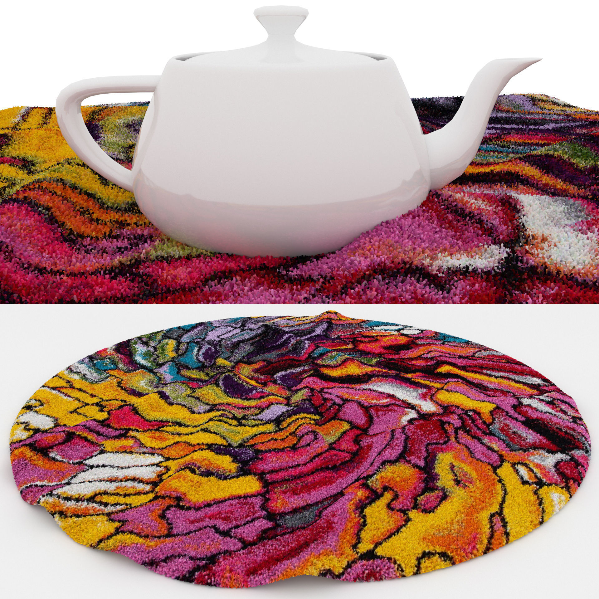 Rugs No 259 Low-poly 3D model_1