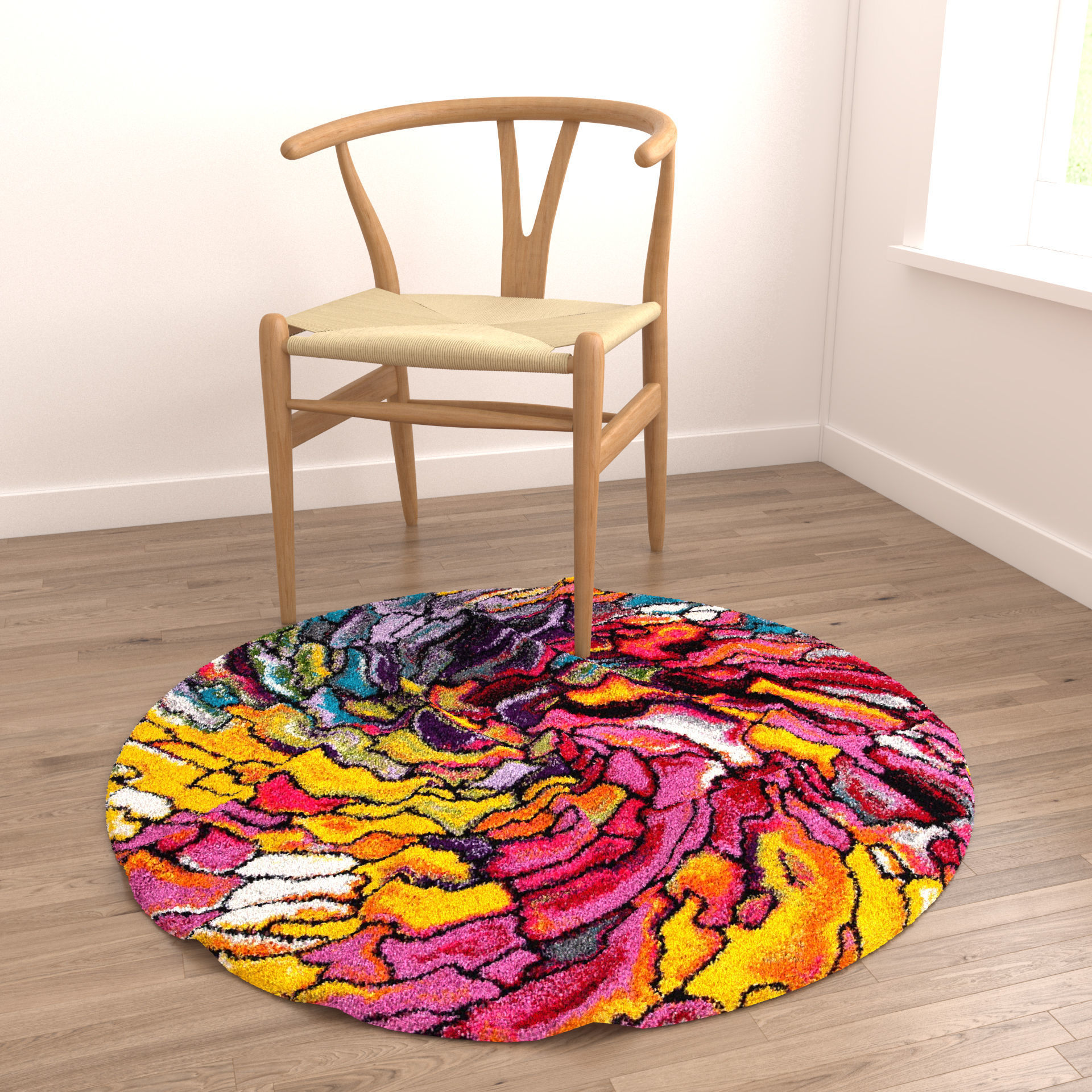 Rugs No 259 Low-poly 3D model_3