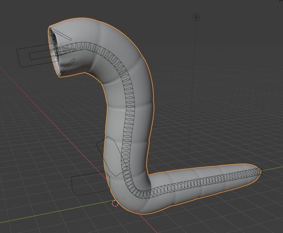 Sandworm From Dune Rigged Sci-fi Character Low-poly 3D model_13